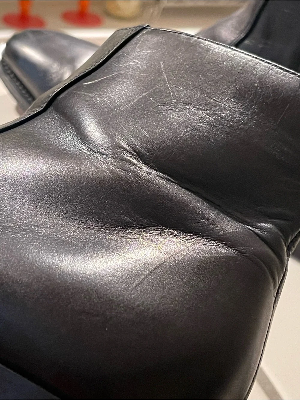 John Varvatos Black Leather Chukka Boots